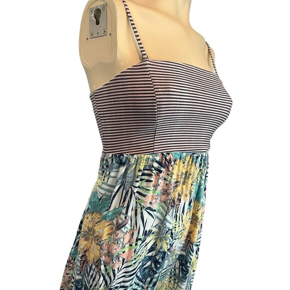 Roxy Sundress  Size M  Stripes & Floral w Removable Straps - Picture 4 of 10